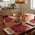"Terracotta" Handwoven Iraca Palm Placemat Set
