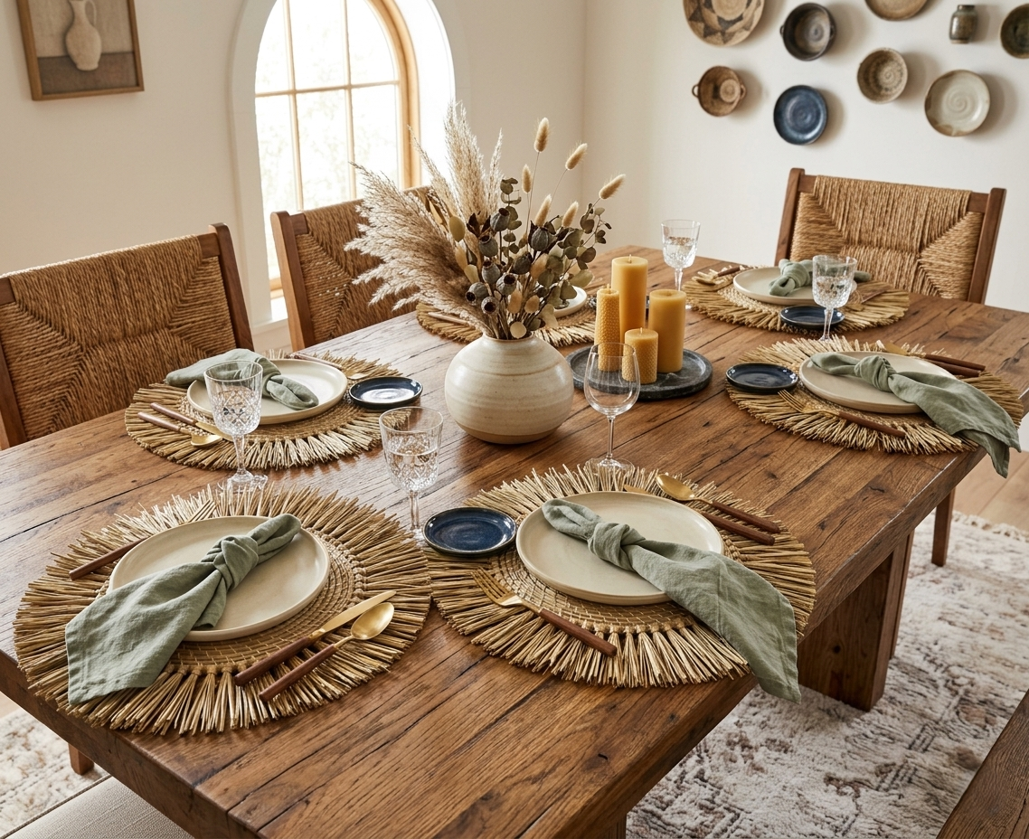 Iraca Palms Colombia" – Set de 4 Individuales