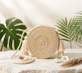"Palma" Handwoven Iraca Palm Bag with Tassel Accents
