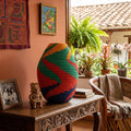 Egg Coil Vase — Handwoven Fique