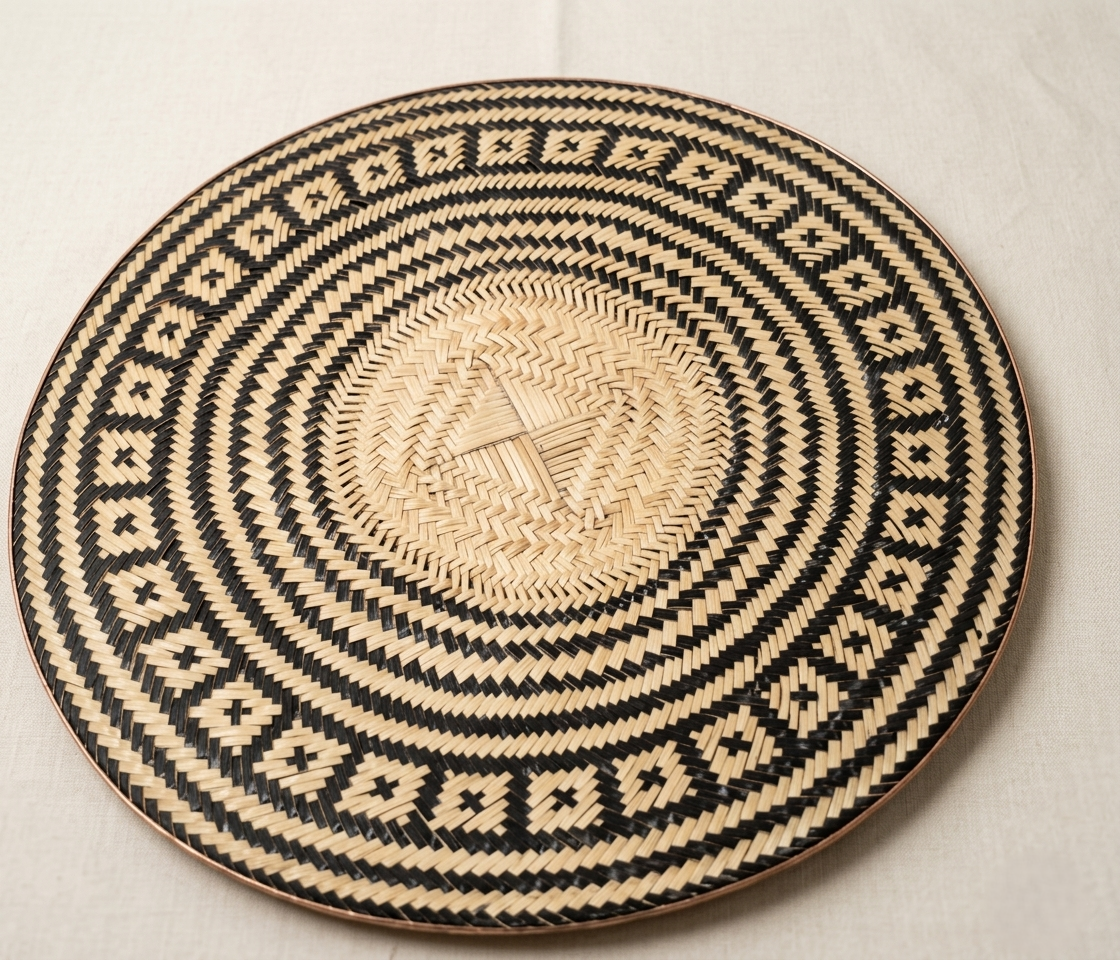 Wayuu Artisan "Guajira Sun" Handwoven Luxury Iraca Placemats