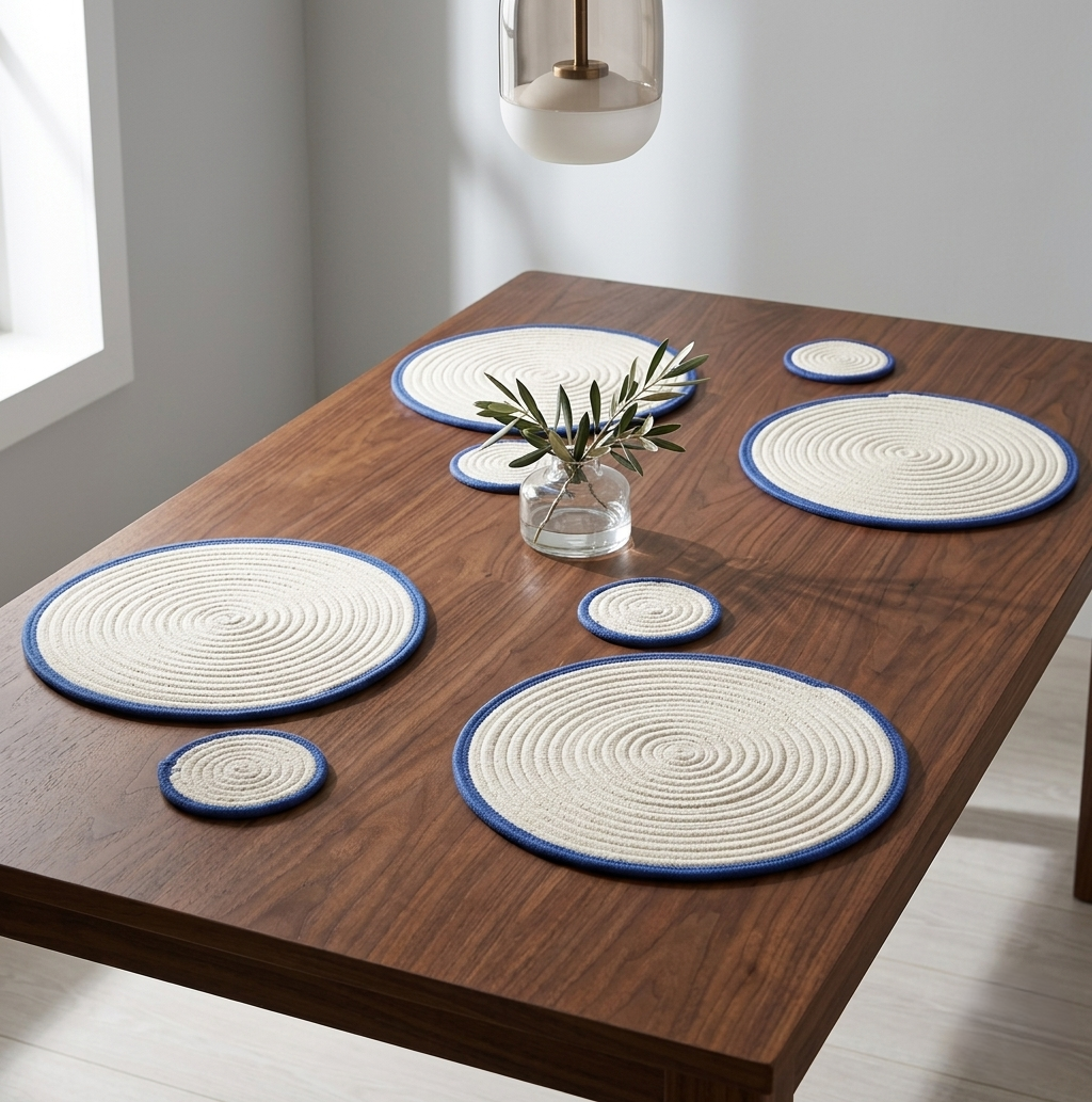 Handwoven Straw Placemat – Colombian Artisanal Heritage