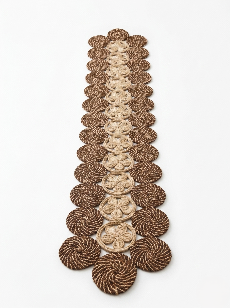 "Mantra Espiral" Table Runner in Iraca Palm