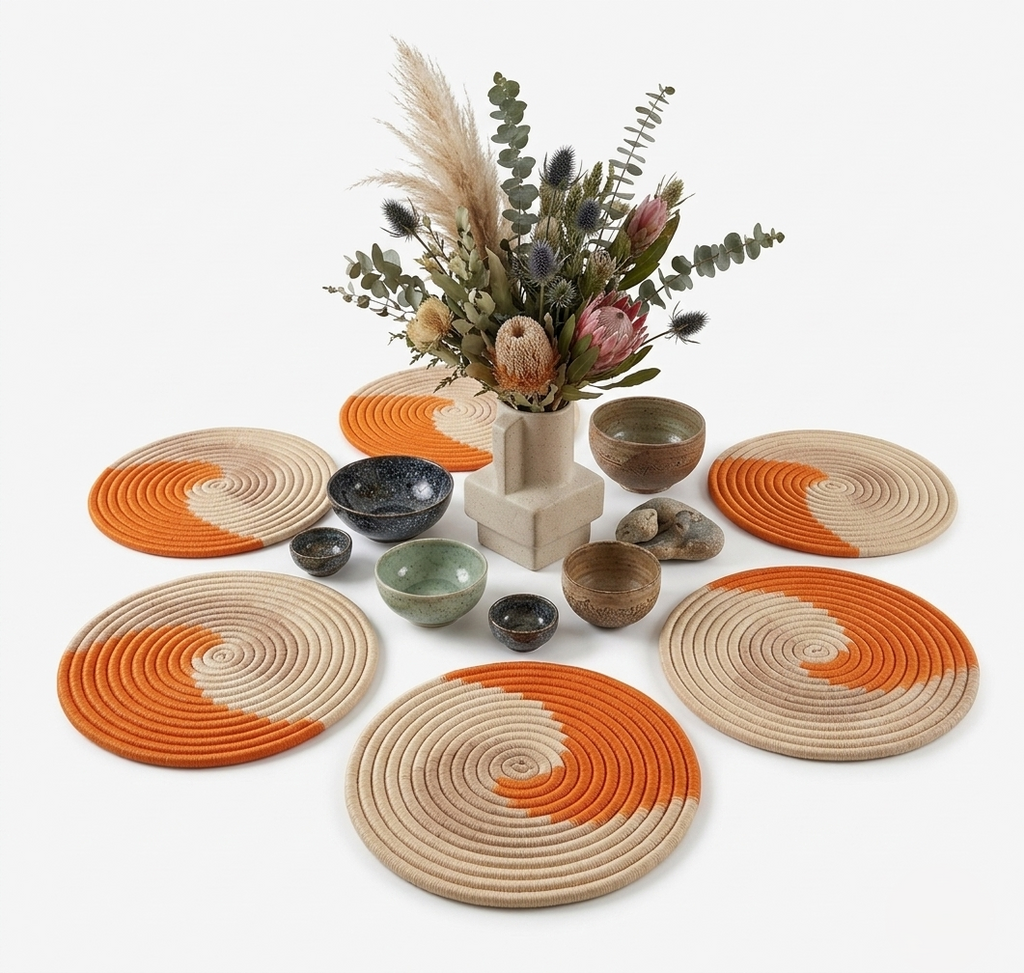 Handwoven Coiled Fique Placemats