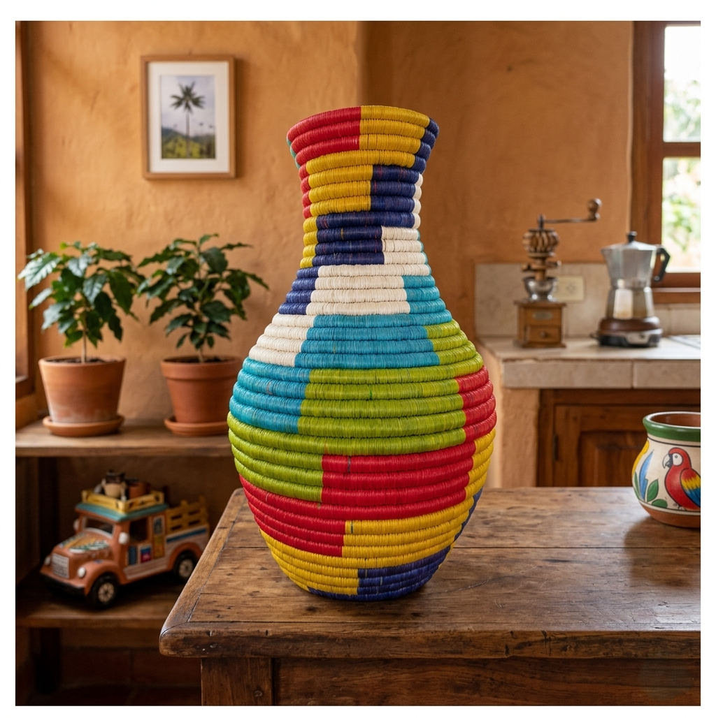 Guacamayas Handwoven Masterpiece Vase